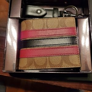 Coach Men's Wallet and keychain